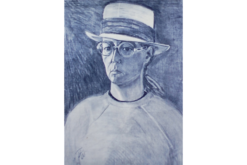 Self-Portrait in Straw Hat